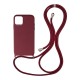 Back Cover με Λουράκι Μπορντό (iPhone 14 Pro) Back Cover με Λουράκι Μπορντό (iPhone 14 Pro)