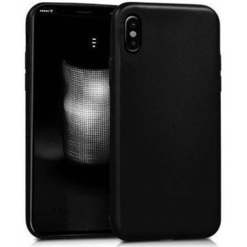 OEM iPhone X Θήκη Σιλικόνης Μαύρη Matt Silicone Case Black