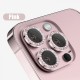3D Metal Glitter Προστασία Κάμερας Tempered Glass Ροζ για το iPhone 13 Pro / 13 Pro Max