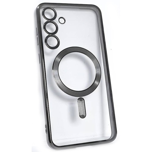 Camera Protect Electroplating Frame Back Cover Σιλικόνης Μαγνητικό Μαύρο (Galaxy S24 Plus)
