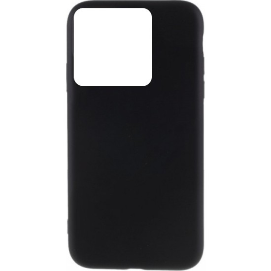Θήκη Soft Back Cover Σιλικόνης με Ενισχυμένες Γωνίες για iPhone 15 Μαύρο + ΔΩΡΟ ΤΖΑΜΑΚΙ ΚΑΜΕΡΑΣ