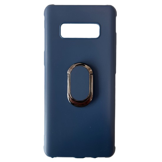 OEM Back Cover Σιλικόνης Μπλε με Ενσωματωμένο Δακτυλίδι (Galaxy Note 8)