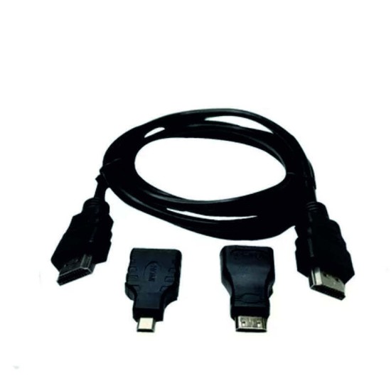 Καλώδιο HDMI CABO HDTV KIT 3 IN1, 1.5 m, 1.4V, HDX3