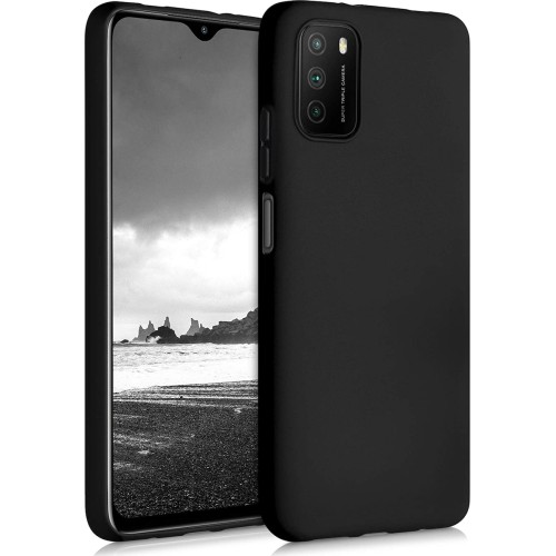 Back Cover Σιλικόνης Μαύρο (Poco M3 / Redmi 9T)
