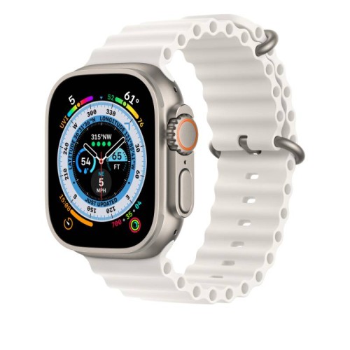 KLGO Silicone White Λουράκι Apple Watch 42/44/45/49mm