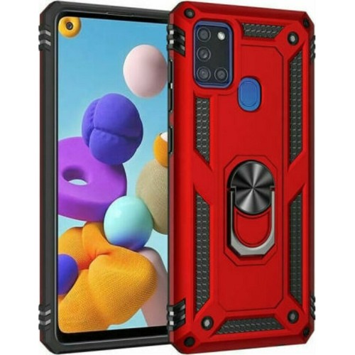 Hybrid Shockproof Armor Back Cover Πλαστικό Κόκκινο (Galaxy A21s) Hybrid Shockproof Armor Back Cover Πλαστικό Κόκκινο (Galaxy A21s)