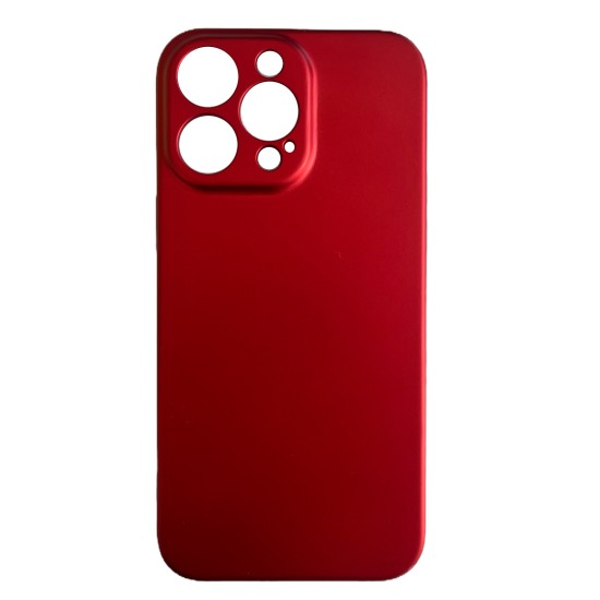 Θήκη σιλικόνης TPU soft touch για Apple iPhone 14 Pro Max - Κόκκινο Θήκη σιλικόνης TPU soft touch για Apple iPhone 14 Pro Max - Κόκκινο