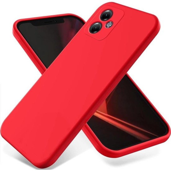 Back Cover Σιλικόνης Κόκκινο (Moto G14)