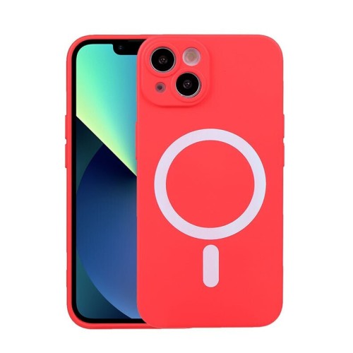 Liquid Silicone Magsafe Θήκη Σιλικόνης Red (Apple iPhone 14)