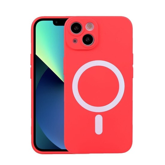 Liquid Silicone Magsafe Θήκη Σιλικόνης Red (Apple iPhone 14) Liquid Silicone Magsafe Θήκη Σιλικόνης Red (Apple iPhone 14)