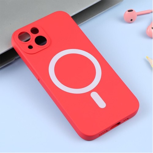 Liquid Silicone Magsafe Θήκη Σιλικόνης Red (Apple iPhone 14)