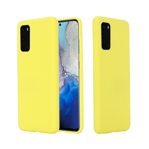 Back Cover Σιλικόνης Κίτρινο (Galaxy S11 Plus)