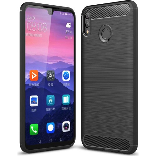 Θήκη πλάτης carbon για Huawei P Smart 2019 – Μαύρο Θήκη πλάτης carbon για Huawei P Smart 2019 – Μαύρο
