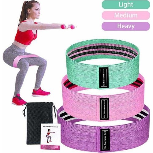 Ζώνες αντίστασης σετ 3 τεμαχίων / ZXF-386 Hip Resistance Bands (oem)XL