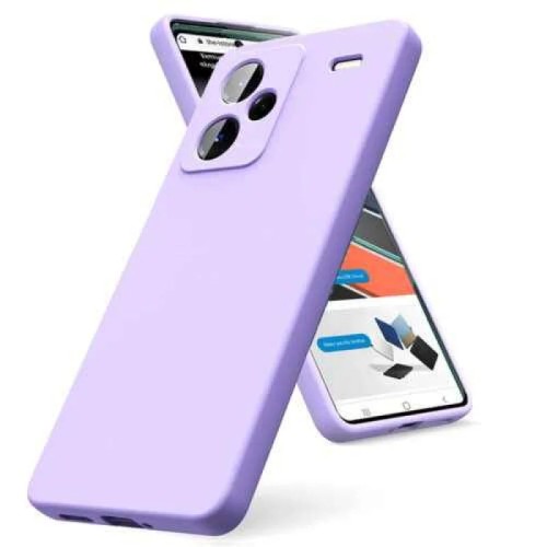 Back Cover Soft Touch 2mm Σιλικόνης Λιλά (Redmi 13)