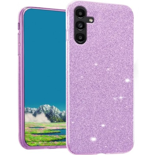 Oem Glitter Case Shining Cover Χρυσόσκονη Για Samsung Galaxy A55 glitter Λιλά
