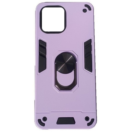 Hybrid Shockproof Armor Case With Rotating Ring για iPhone 15 Pro Max - Λιλά