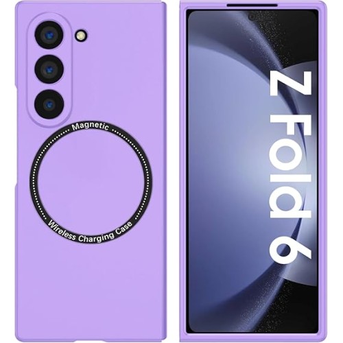 Case Shockproof Protective Cover With MagSafe for Samsung Galaxy Z Fold 6 - Λιλά Case Shockproof Protective Cover With MagSafe for Samsung Galaxy Z Fold 6 - Λιλά