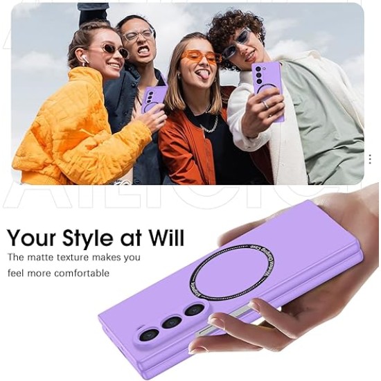 Case Shockproof Protective Cover With MagSafe for Samsung Galaxy Z Fold 6 - Λιλά