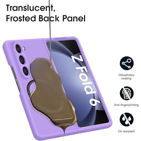 Case Shockproof Protective Cover With MagSafe for Samsung Galaxy Z Fold 6 - Λιλά