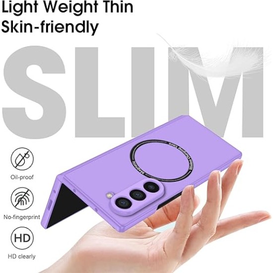 Case Shockproof Protective Cover With MagSafe for Samsung Galaxy Z Fold 6 - Λιλά