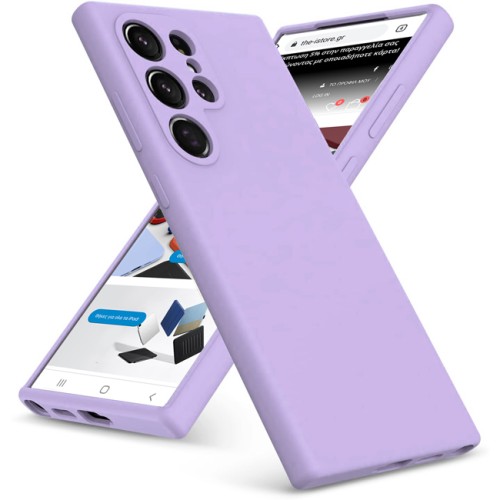 Soft Touch 2mm Back Cover Σιλικόνης Λιλά (Galaxy S25 Ultra)