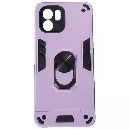 Xiaomi Redmi A1/A2/2022/ Hybrid Shockproof Armor Case Stand Metal Ring and Car Mount Holder Λιλά (oem)