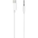 Regular USB 2.0 Cable USB-C male - 3.5mm male Λευκό 1m  (JBC-007)