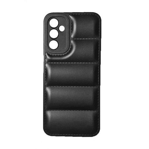 OEM ΘΗΚΗ ΠΛΑΤΗΣ ΣΙΛΙΚΟΝΗΣ PUFFER JACKET ΓΙΑ GALAXY A24 ΧΡΩΜΑ: ΜΑΥΡΟ