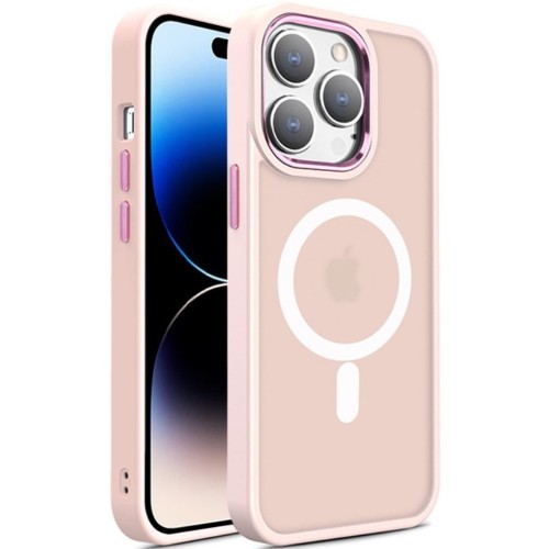 ΘΗΚΗ IPHONE 14 PRO MAX MATTE MAGNETIC SERIES ΣΥΜΒΑΤΟ ΜΕ MAGSAFE ΦΟΡΤΙΣΤΗ, ΠΛΑΤΗ ΑΝΤΙΚΡΑΔΑΣΜΙΚΗ ΑΠΟ PREMIUM TPU ΡΟΖ + ΔΩΡΟ ΤΖΑΜΑΚΙ ΚΑΜΕΡΑΣ ΘΗΚΗ IPHONE 14 PRO MAX MATTE MAGNETIC SERIES ΣΥΜΒΑΤΟ ΜΕ MAGSAFE ΦΟΡΤΙΣΤΗ, ΠΛΑΤΗ ΑΝΤΙΚΡΑΔΑΣΜΙΚΗ ΑΠΟ PREMIUM TPU ΡΟΖ + ΔΩΡΟ ΤΖΑΜΑΚΙ ΚΑΜΕΡΑΣ