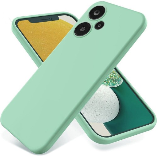  Back Cover Σιλικόνης Soft Touch Τιρκουάζ (Xiaomi Poco F6)