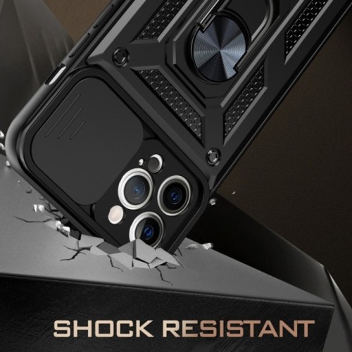 Sliding Camshield Σκληρή Θήκη με Δαχτυλίδι Μαύρο (iPhone 16 Pro Max) Sliding Camshield Σκληρή Θήκη με Δαχτυλίδι Μαύρο (iPhone 16 Pro Max)