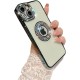 Luxury Plating Flash Diamond Silicone Phone Case For iPhone 14 Pro Max - Μαύρο
