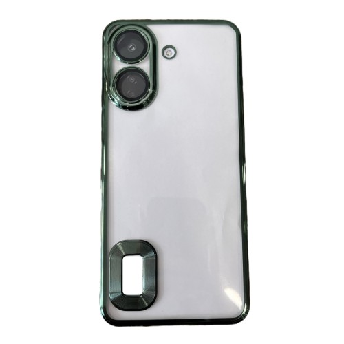 Luxury Soft Electroplated Phone Case For Poco C65 Hollow Out Silicone Cases Cover - Πράσινο Luxury Soft Electroplated Phone Case For Poco C65 Hollow Out Silicone Cases Cover - Πράσινο