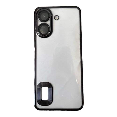 Luxury Soft Electroplated Phone Case For Poco C65 Hollow Out Silicone Cases Cover - Μαύρο Luxury Soft Electroplated Phone Case For Poco C65 Hollow Out Silicone Cases Cover - Μαύρο