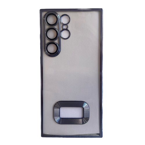 Luxury Soft Electroplated Phone Case For Galaxy S23 Ultra Hollow Out Silicone Cases Cover Διάφανο - Μπλε Luxury Soft Electroplated Phone Case For Galaxy S23 Ultra Hollow Out Silicone Cases Cover Διάφανο - Μπλε