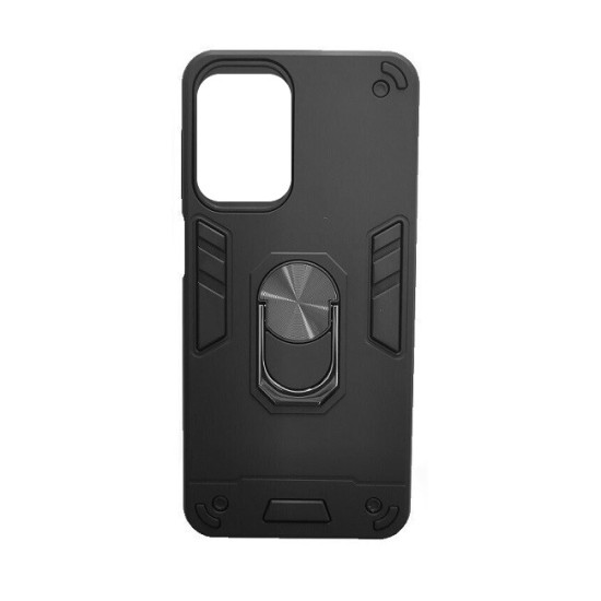  Ring Back Cover Σιλικόνης Μαύρο για Samsung Galaxy A22 5G
