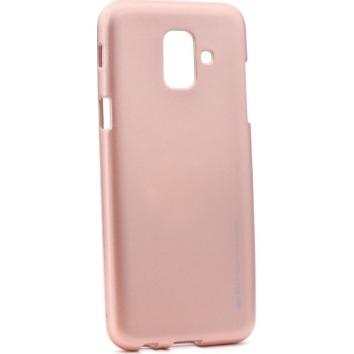 OEM Back Cover Σιλικόνης Metalic Ροζ Χρυσό (Galaxy A5 2018/ A8 2018)