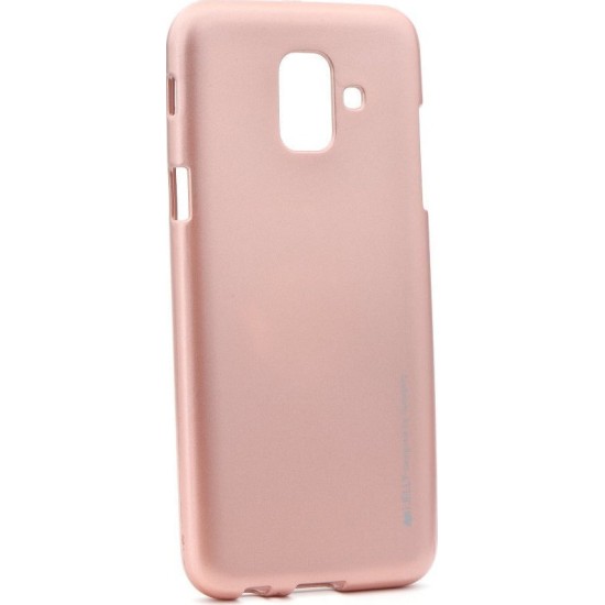 OEM Back Cover Σιλικόνης Metalic Ροζ Χρυσό (Galaxy A5 2018/ A8 2018)
