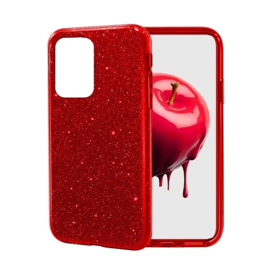 Glitter Back Cover Σιλικόνης Κόκκινο (REDMI NOTE 12 PRO 5G)