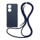 Back Cover Σιλικόνης με Λουράκι Μπλε Motorola Moto E13
