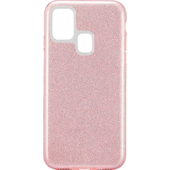 Glitter 3in1 Back Cover Ροζ (Galaxy A21s)