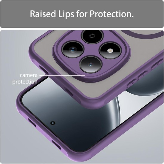 Tech-Protect MagSafe Back Cover Σιλικόνης  Μωβ Πλαστικό  (Redmi Note 15 Pro+ / Poco M8 Pro)