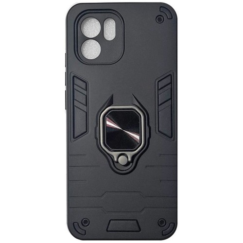Hybrid Shockproof Armor Back Cover Σιλικόνης Ανθεκτική Μαύρο (Xiaomi Redmi A1/A2/2022)