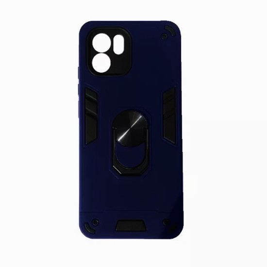 Xiaomi Redmi A1/A2/2022/ Hybrid Shockproof Armor Case Stand Metal Ring and Car Mount Holder Σκούρο Μπλε (oem) Xiaomi Redmi A1/A2/2022/ Hybrid Shockproof Armor Case Stand Metal Ring and Car Mount Holder Σκούρο Μπλε (oem)