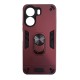 Redmi 13C Hybrid Shockproof Armor Case Metal Rotating Ring Car Mount Holder Μπορντό (oem) Redmi 13C Hybrid Shockproof Armor Case Metal Rotating Ring Car Mount Holder Μπορντό (oem)