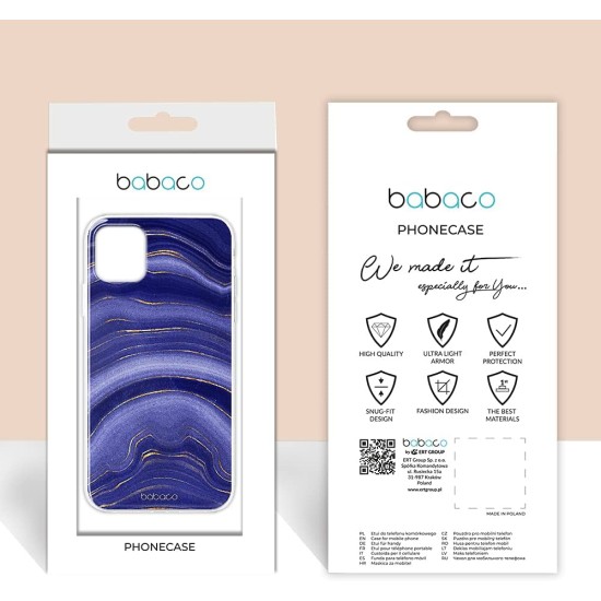 Babaco Back Cover Σιλικόνης Matte Μωβ iPhone 12/ 12 Pro