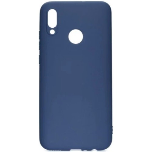OEM Θήκη Σιλικόνης matt Για HUAWEI Y7 2019 / Y7 PRIME 2019 Μπλε