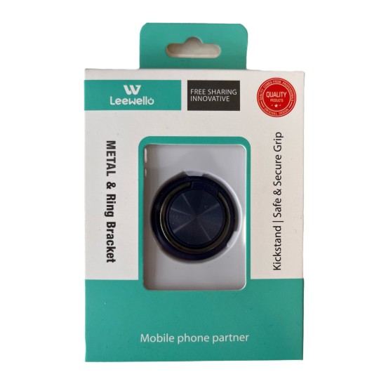Leewello Magnetic 360 Ring Κινητού σε Μπλε