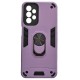 Samsung Galaxy A23 / A23 5G Hybrid Shockproof Armor Case Stand Metal Ring and Car Mount Holder Lilac (oem)